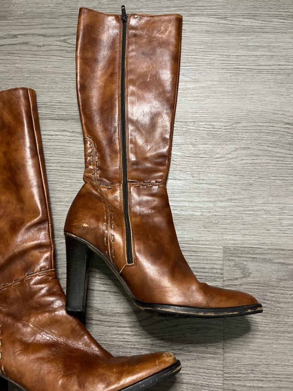 J. Crew Y2K Knee High Leather Boots - Picture 6 of 10
